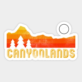 Canyonlands  national park retro vintage Sticker